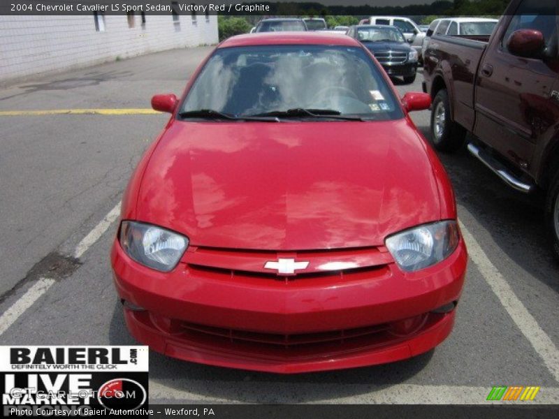 Victory Red / Graphite 2004 Chevrolet Cavalier LS Sport Sedan