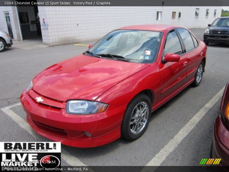 Victory Red / Graphite 2004 Chevrolet Cavalier LS Sport Sedan