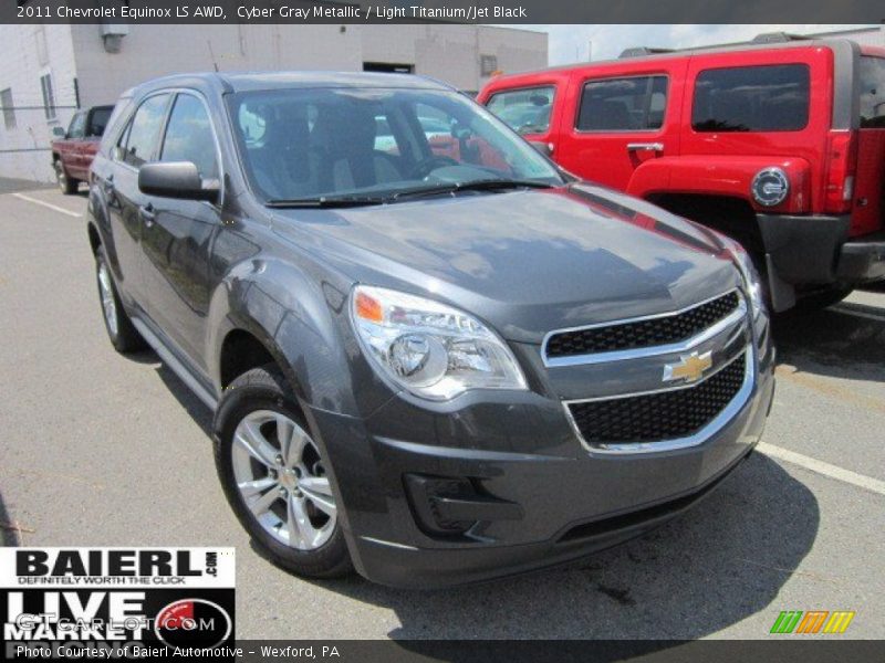Cyber Gray Metallic / Light Titanium/Jet Black 2011 Chevrolet Equinox LS AWD