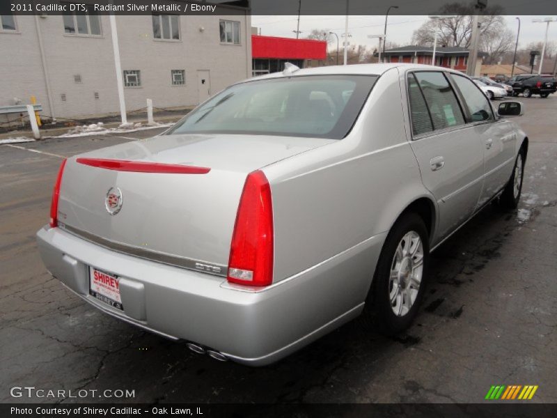 Radiant Silver Metallic / Ebony 2011 Cadillac DTS