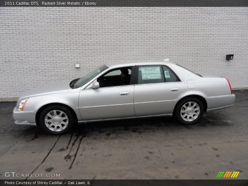 Radiant Silver Metallic / Ebony 2011 Cadillac DTS