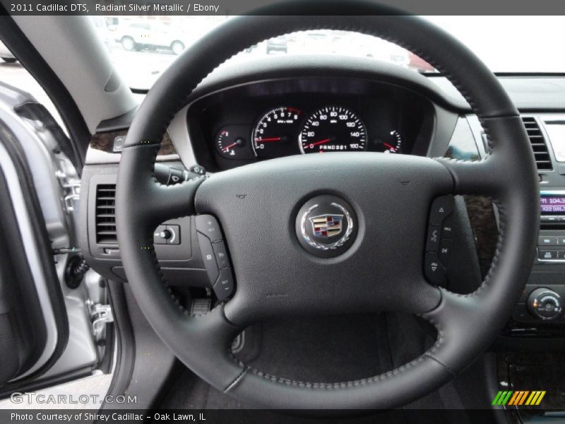 Radiant Silver Metallic / Ebony 2011 Cadillac DTS