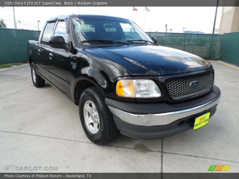 Black / Medium Graphite 2001 Ford F150 XLT SuperCrew