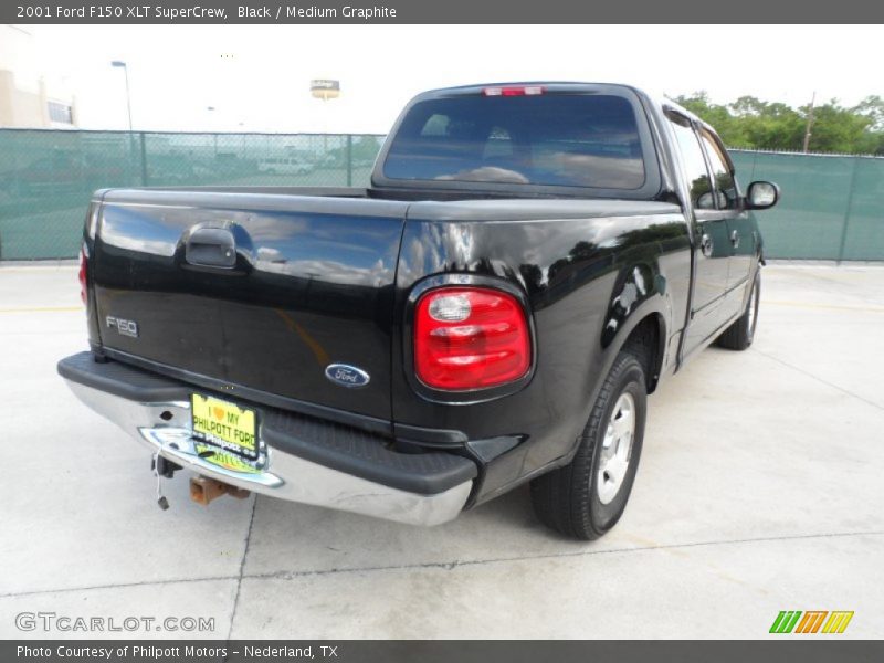 Black / Medium Graphite 2001 Ford F150 XLT SuperCrew
