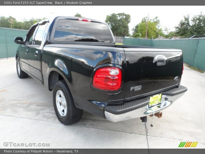 Black / Medium Graphite 2001 Ford F150 XLT SuperCrew