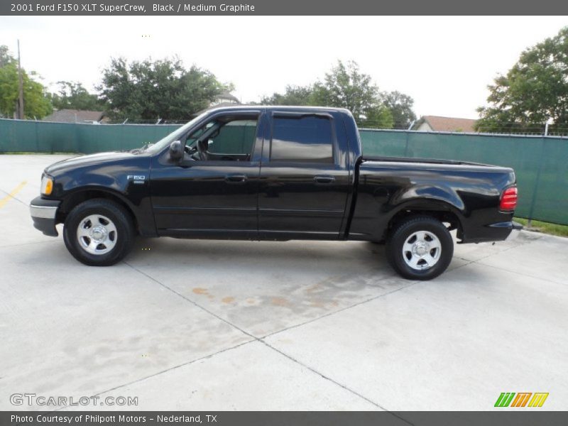 Black / Medium Graphite 2001 Ford F150 XLT SuperCrew
