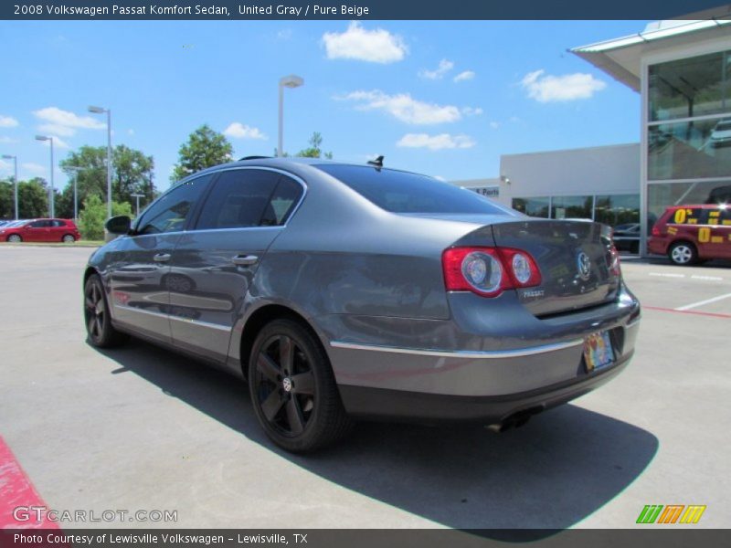 United Gray / Pure Beige 2008 Volkswagen Passat Komfort Sedan