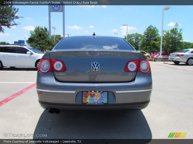 United Gray / Pure Beige 2008 Volkswagen Passat Komfort Sedan
