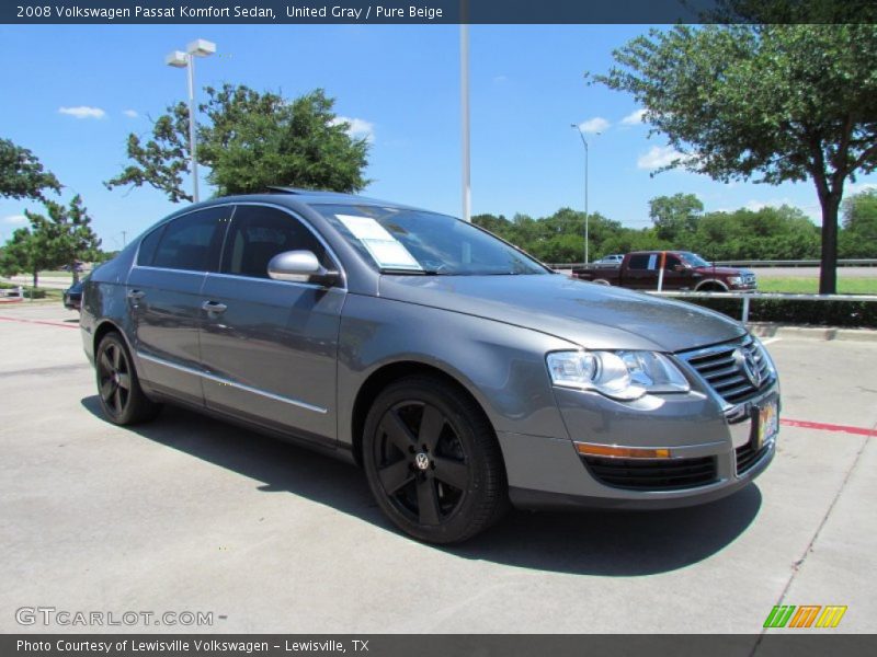 United Gray / Pure Beige 2008 Volkswagen Passat Komfort Sedan