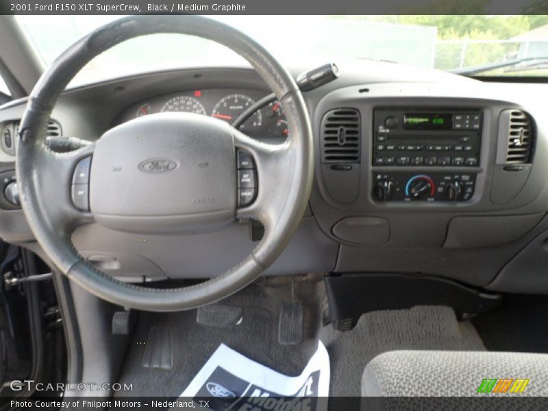 Black / Medium Graphite 2001 Ford F150 XLT SuperCrew
