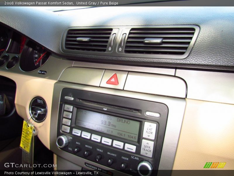 United Gray / Pure Beige 2008 Volkswagen Passat Komfort Sedan