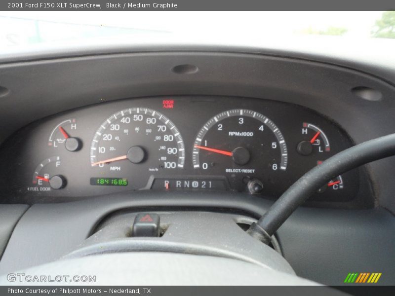 Black / Medium Graphite 2001 Ford F150 XLT SuperCrew