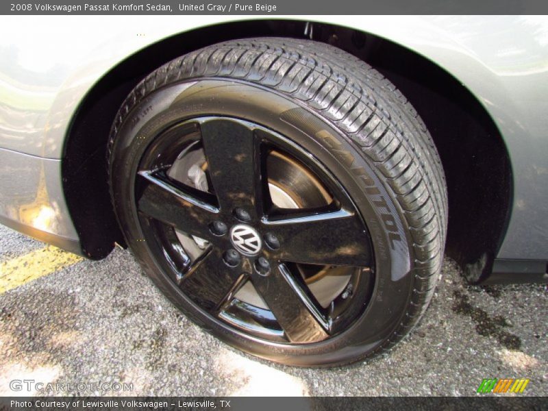 United Gray / Pure Beige 2008 Volkswagen Passat Komfort Sedan