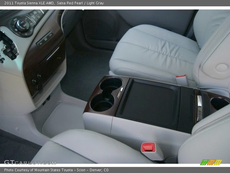 Salsa Red Pearl / Light Gray 2011 Toyota Sienna XLE AWD