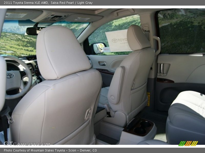 Salsa Red Pearl / Light Gray 2011 Toyota Sienna XLE AWD