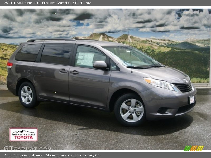 Predawn Gray Mica / Light Gray 2011 Toyota Sienna LE
