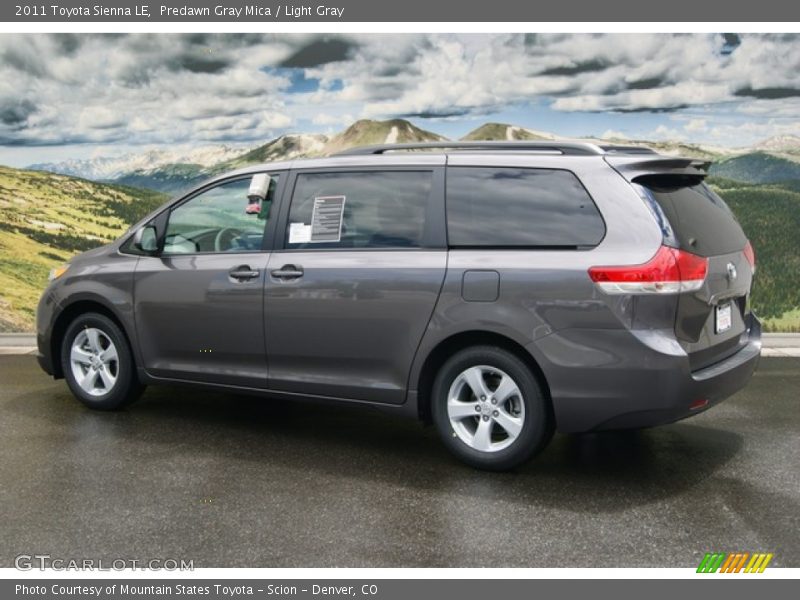 Predawn Gray Mica / Light Gray 2011 Toyota Sienna LE