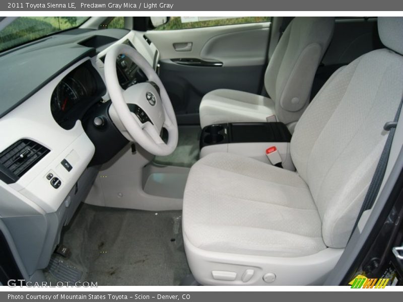 Predawn Gray Mica / Light Gray 2011 Toyota Sienna LE