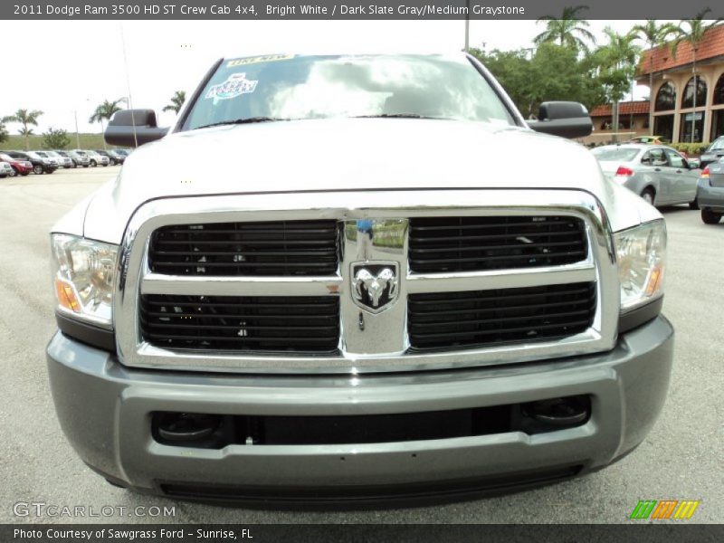 Bright White / Dark Slate Gray/Medium Graystone 2011 Dodge Ram 3500 HD ST Crew Cab 4x4