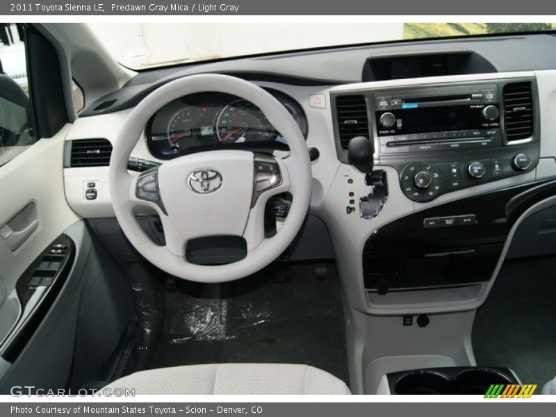 Predawn Gray Mica / Light Gray 2011 Toyota Sienna LE