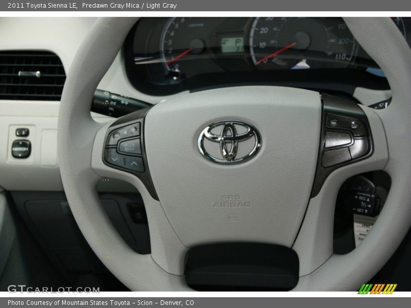 Predawn Gray Mica / Light Gray 2011 Toyota Sienna LE