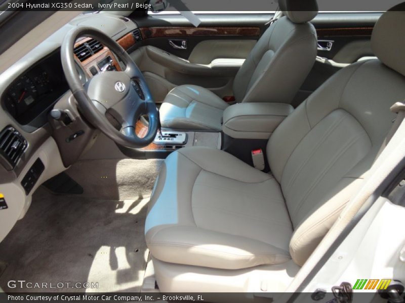Ivory Pearl / Beige 2004 Hyundai XG350 Sedan