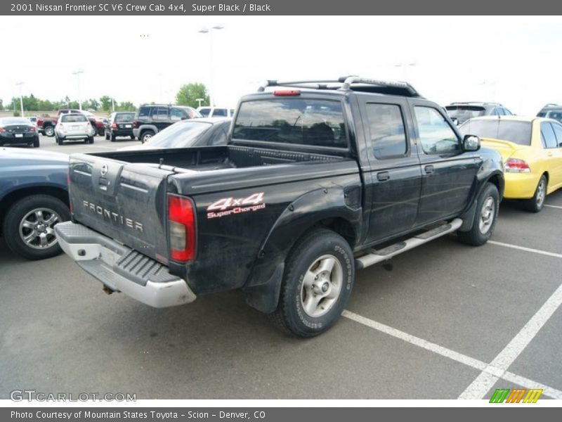 Super Black / Black 2001 Nissan Frontier SC V6 Crew Cab 4x4