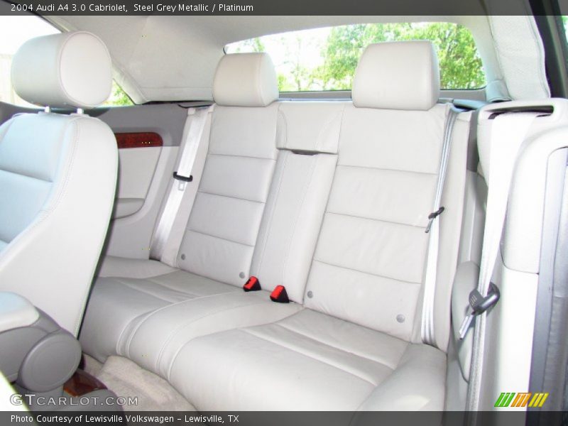 Steel Grey Metallic / Platinum 2004 Audi A4 3.0 Cabriolet