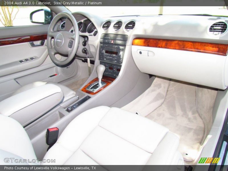 Steel Grey Metallic / Platinum 2004 Audi A4 3.0 Cabriolet