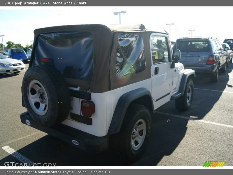 Stone White / Khaki 2004 Jeep Wrangler X 4x4