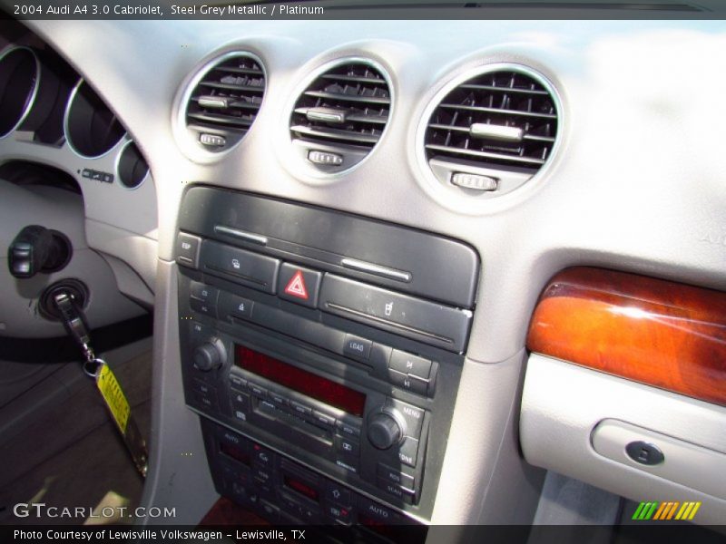 Steel Grey Metallic / Platinum 2004 Audi A4 3.0 Cabriolet