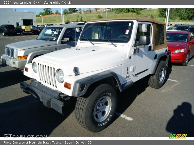Stone White / Khaki 2004 Jeep Wrangler X 4x4