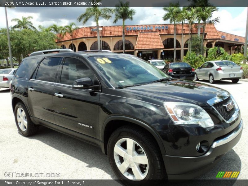 Carbon Black Metallic / Ebony 2008 GMC Acadia SLT