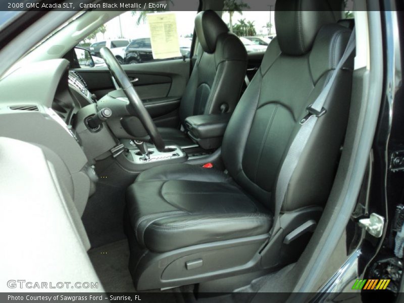 Carbon Black Metallic / Ebony 2008 GMC Acadia SLT