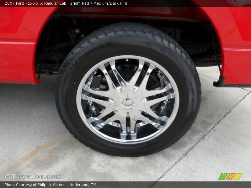 Bright Red / Medium/Dark Flint 2007 Ford F150 STX Regular Cab