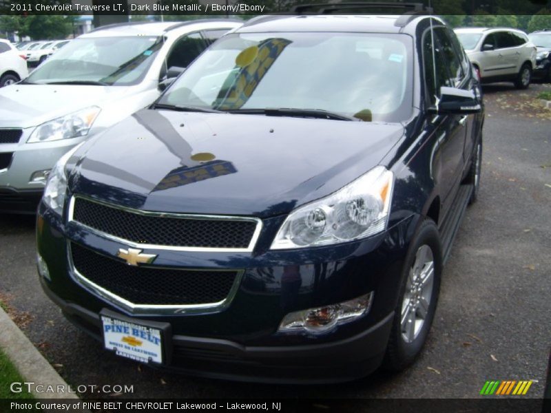 Dark Blue Metallic / Ebony/Ebony 2011 Chevrolet Traverse LT
