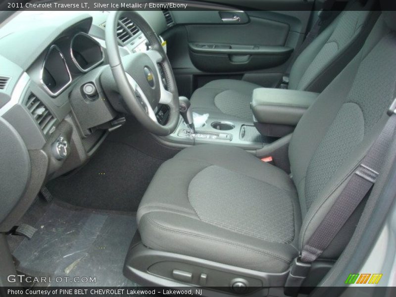 Silver Ice Metallic / Ebony/Ebony 2011 Chevrolet Traverse LT