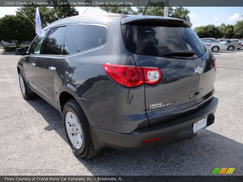 Cyber Gray Metallic / Dark Gray/Light Gray 2009 Chevrolet Traverse LS
