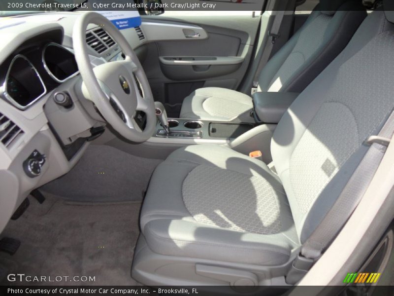 Cyber Gray Metallic / Dark Gray/Light Gray 2009 Chevrolet Traverse LS