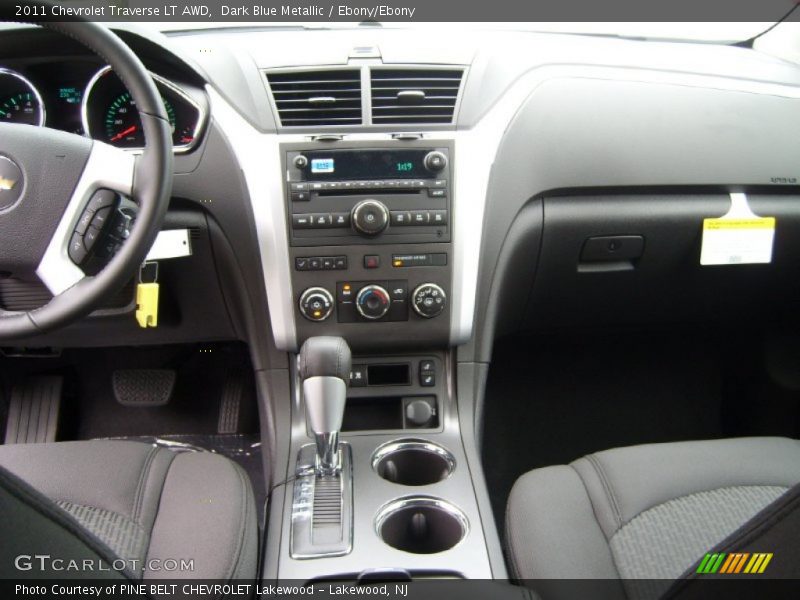 Dark Blue Metallic / Ebony/Ebony 2011 Chevrolet Traverse LT AWD
