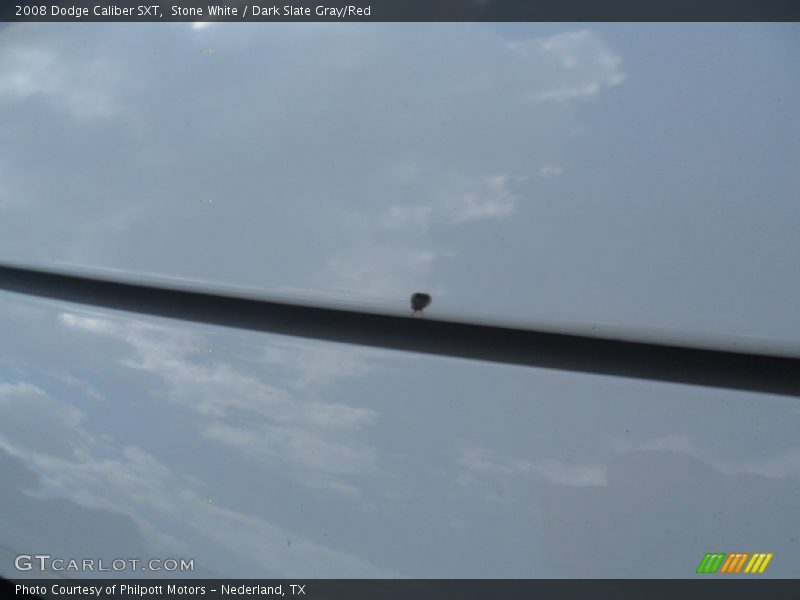 Stone White / Dark Slate Gray/Red 2008 Dodge Caliber SXT