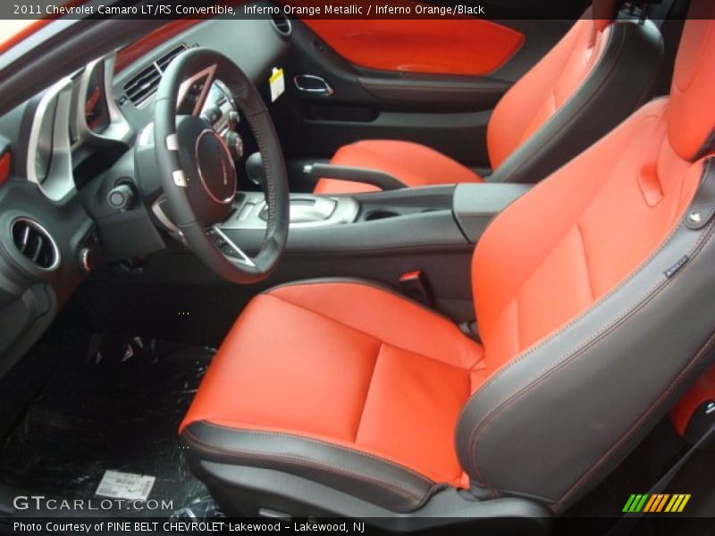  2011 Camaro LT/RS Convertible Inferno Orange/Black Interior