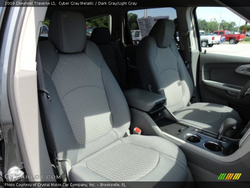 Cyber Gray Metallic / Dark Gray/Light Gray 2009 Chevrolet Traverse LS