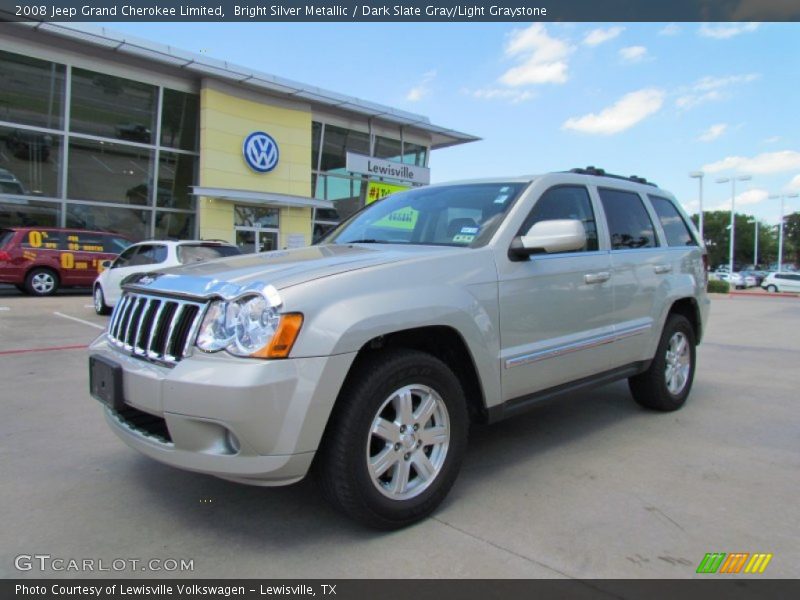 Bright Silver Metallic / Dark Slate Gray/Light Graystone 2008 Jeep Grand Cherokee Limited