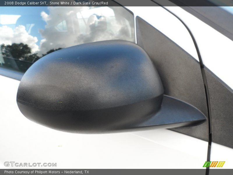 Stone White / Dark Slate Gray/Red 2008 Dodge Caliber SXT