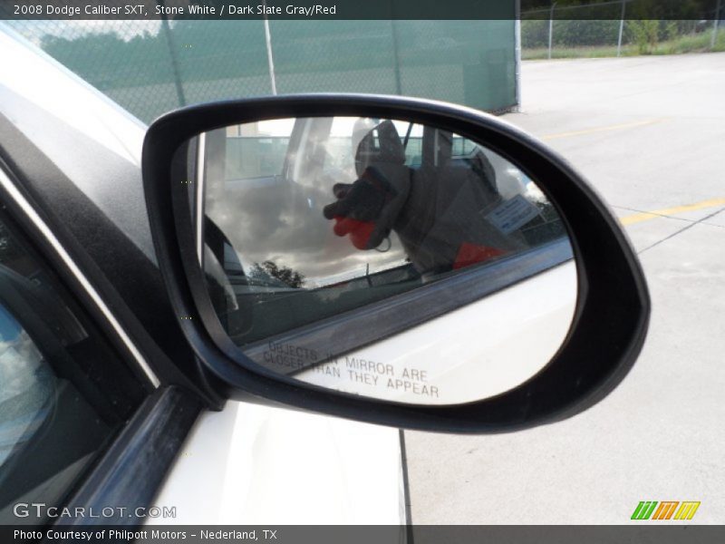 Stone White / Dark Slate Gray/Red 2008 Dodge Caliber SXT