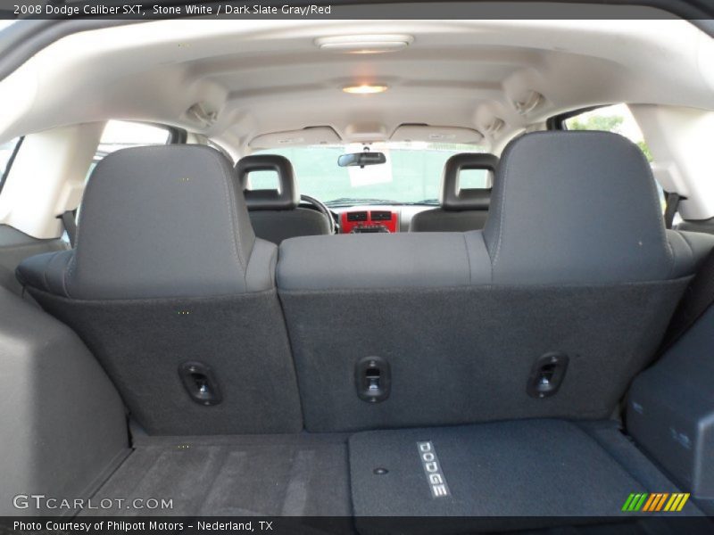 Stone White / Dark Slate Gray/Red 2008 Dodge Caliber SXT