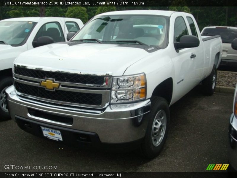Summit White / Dark Titanium 2011 Chevrolet Silverado 2500HD Extended Cab