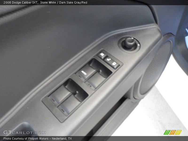 Stone White / Dark Slate Gray/Red 2008 Dodge Caliber SXT