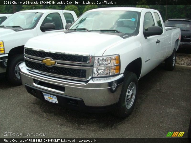 Summit White / Dark Titanium 2011 Chevrolet Silverado 2500HD Extended Cab